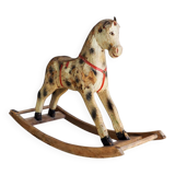 Cheval à bascule ancien (France, vers 1920)