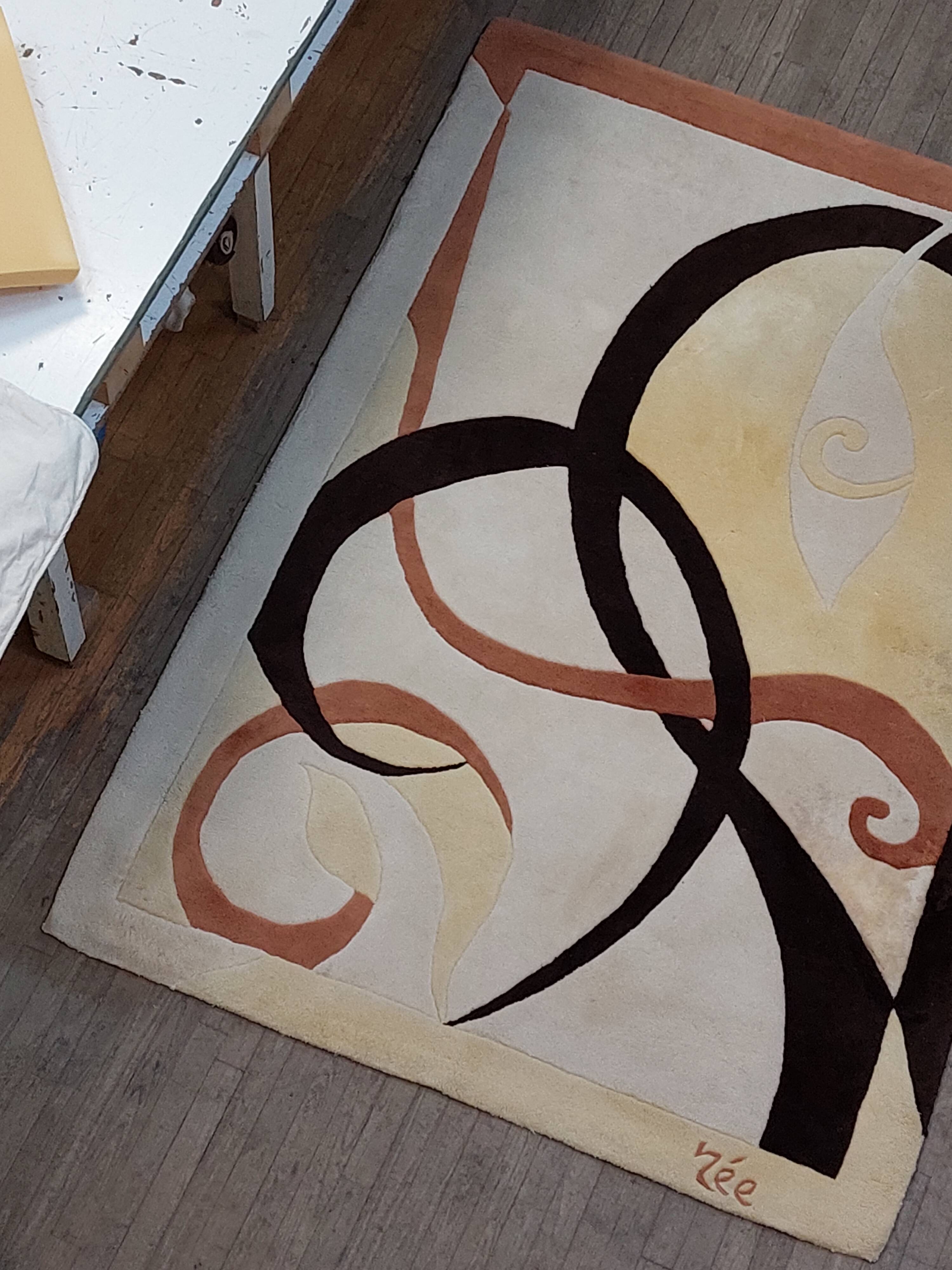 100% hand-knotted wool rug, ALTUNA model, by Née Créations - 170x240 cm