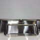 Vintage set of three trays, Denmark, 1960s.