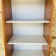 Vintage teak storage unit with shelves and drawer circa 1970s
