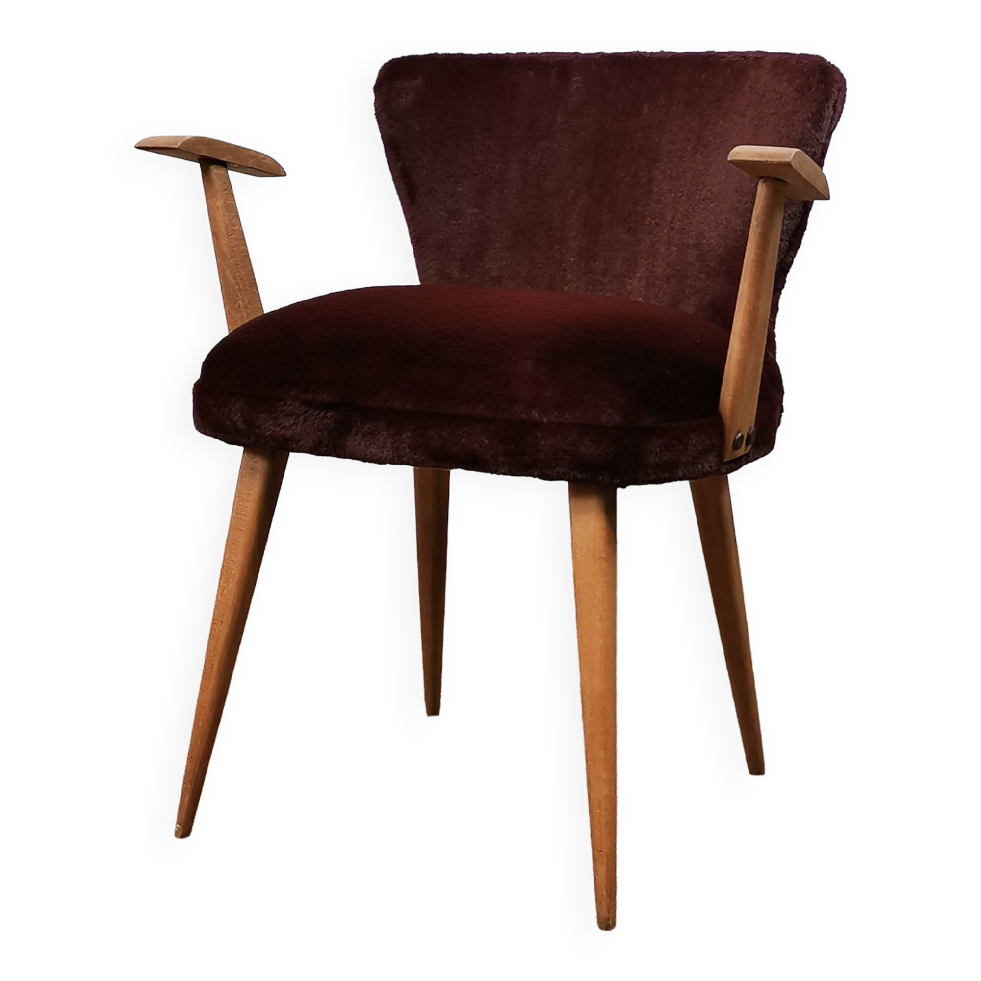 Fauteuil vintage bordeaux