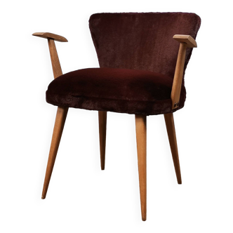 Vintage burgundy armchair