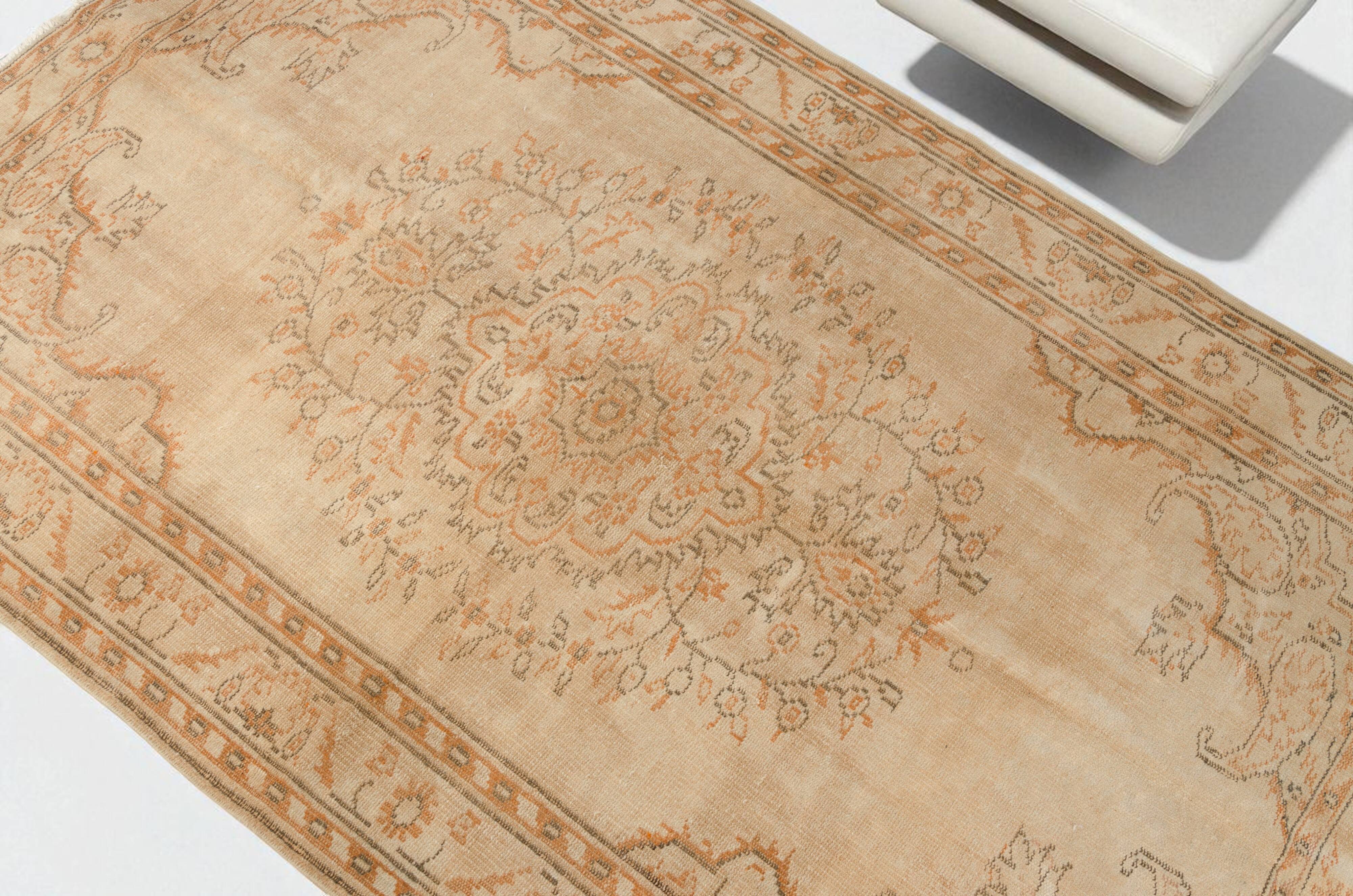 Neutral Vintage Anatolian Wool Rug