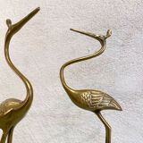 Couple of brass herons