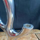 Silver tree shaped candle holders 3 branches