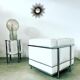 Armchair LC2 design Le Corbusier for Cassina