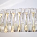 ST MEDARD set of 12 table forks in antique style Chinon 21 cm