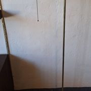 Mid century brass banker's adjustable floor lamp, 1970s