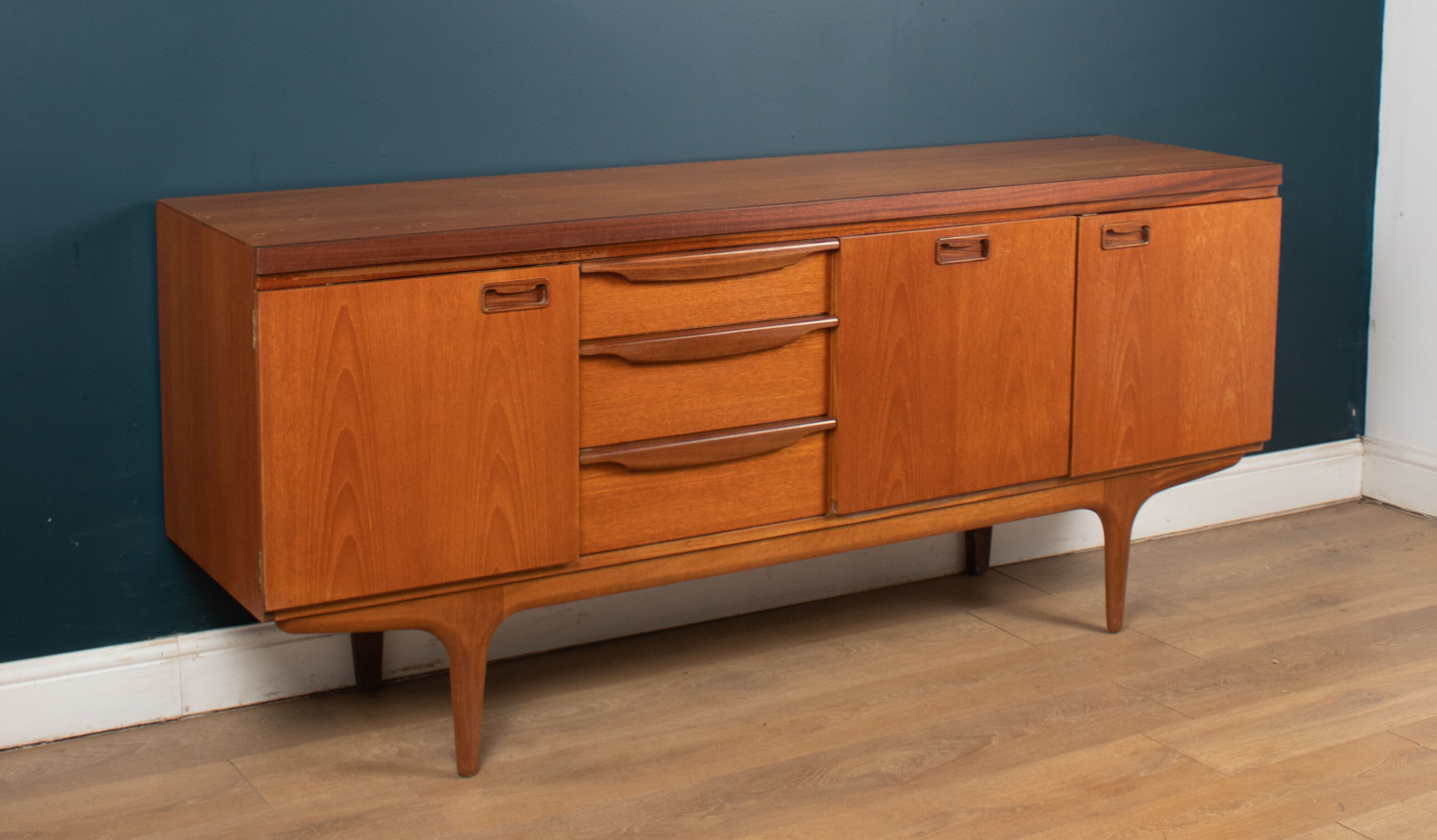 Retro teak 1960s Greaves & Thomas mid century sideboard