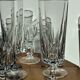 Lot 6 flûtes à champagne en cristal