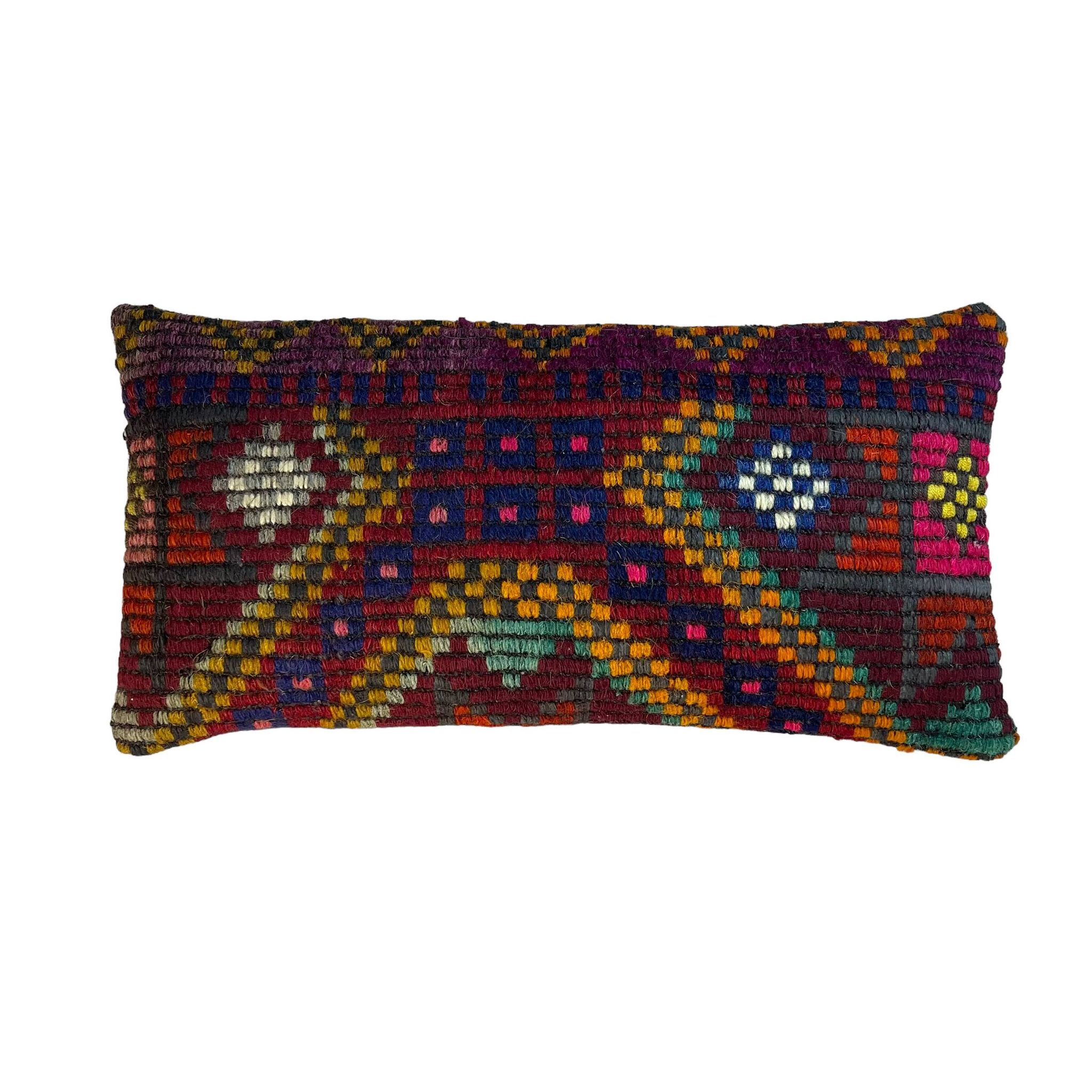 Vintage Turkish Kilim Cushion Cover , 30 x 60 cm