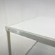 1950's hospital table, trolley on wheels with opaxite glass