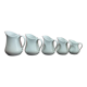 Series of 5 white milk jars cosy & trendy, guest room