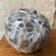 Vase boule gris émaillé années 30