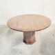 Table centrale ronde vintage en granit, années 1970