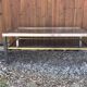 Vintage coffee table glass & chrome metal – Romeo Rega style from the 1970s