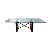 Contemporary glass dining table 240 cm 8 pers.