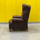 Brown vintage handmade chesterfield recliner armchair