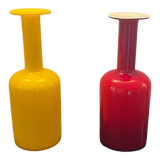 Set two of Scandinavian glassworks Holmegaard c.1960