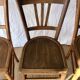Set of 5 beech wood bistro chairs from the 1950s