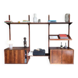 wall shelf system by Poul Cadovius in rosewood