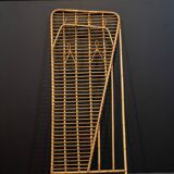 Rattan coat rack