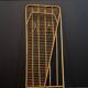 Rattan coat rack