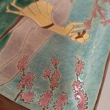 Longwy enamel plate art deco design