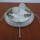 Large Bauhaus Opal Glass Ceiling Lamp by Zeiss Ikon, 1930s
