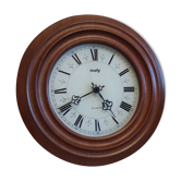 Pendule ronde en bois