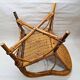 Old armchair child osier rattan 60s vintage decoration collection