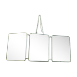 Triptych barber mirror