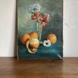 Oil on canvas anemone flowers 1920s
