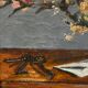Still life painting with flowers and keys, 1973
