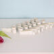 Set of 12 knife doors in Limoges porcelain, former royal manufacture, vintage