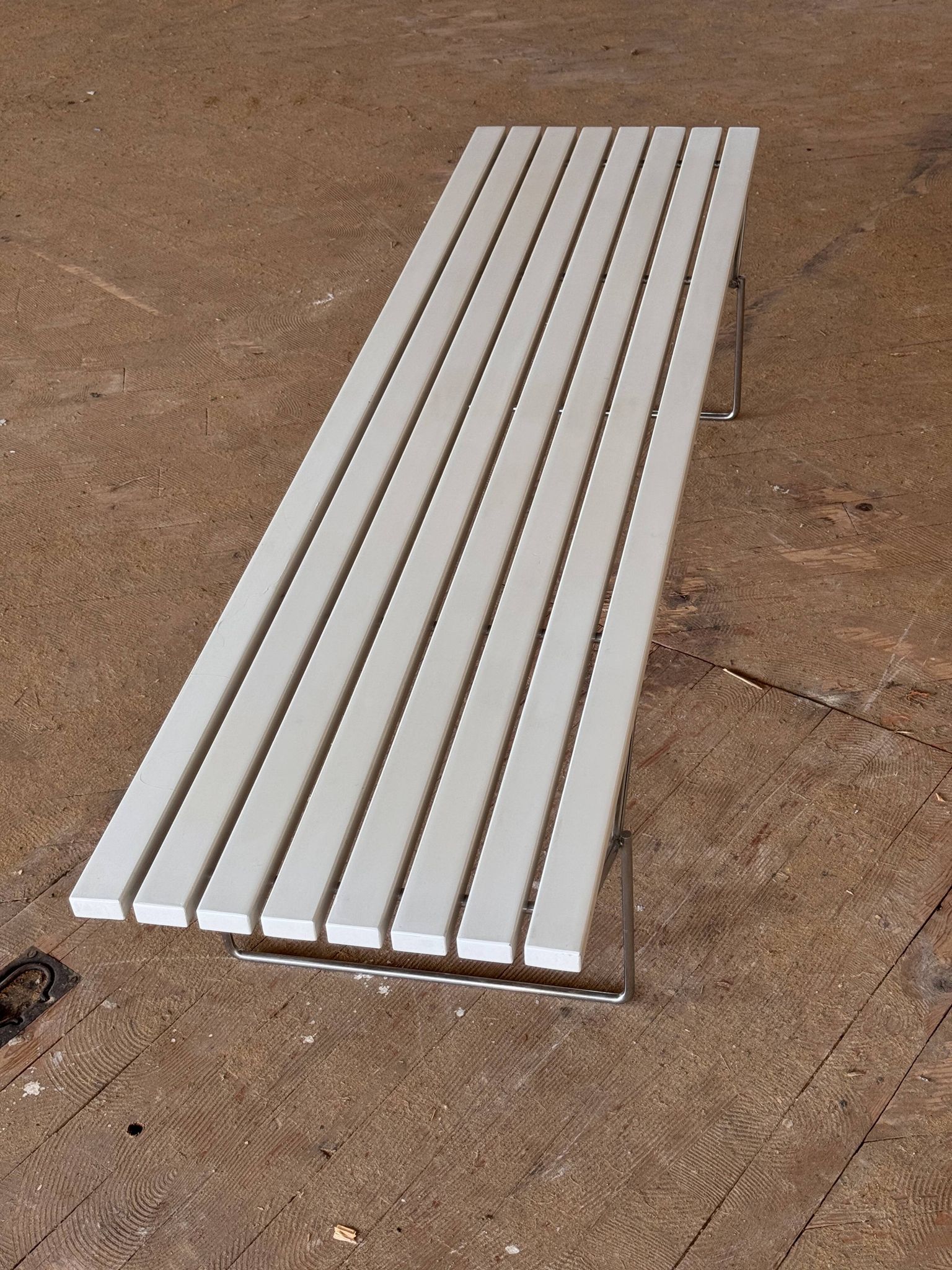 Harry Bertoia designer bench for Knoll International circa 1970