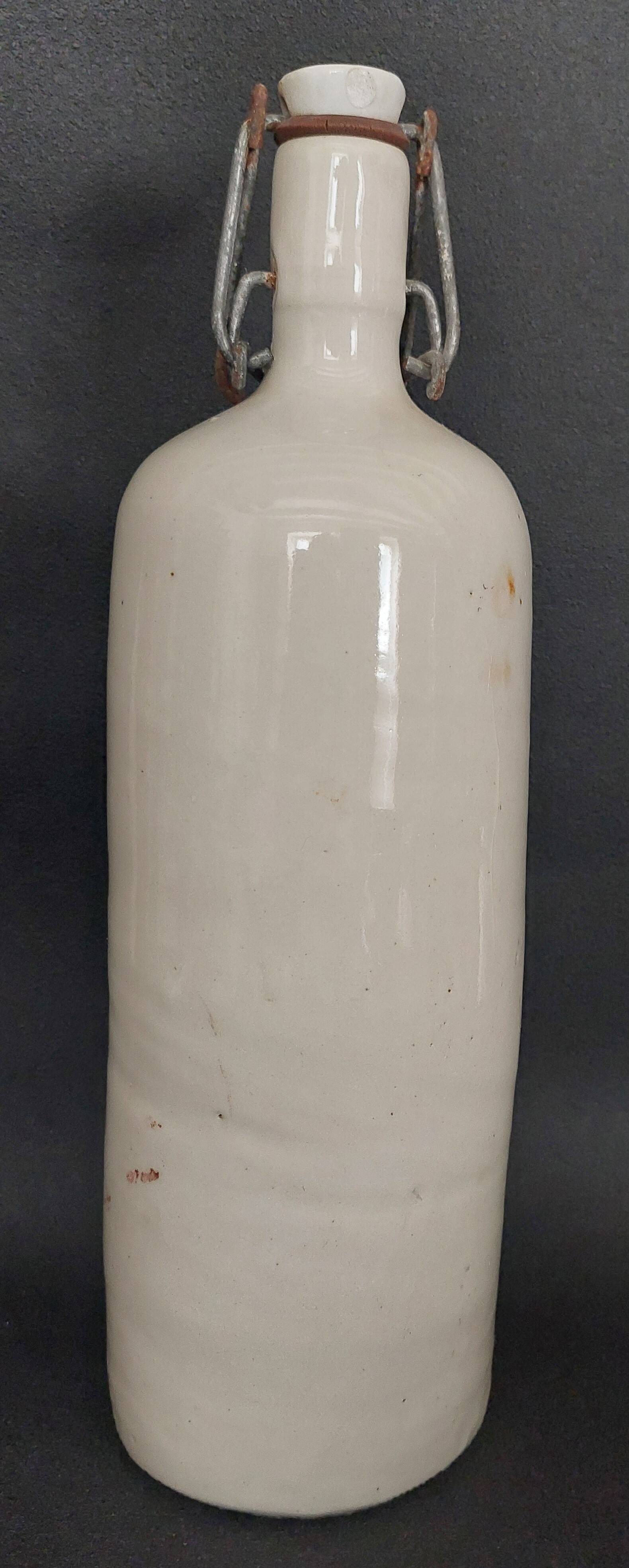 20th century glazed stoneware bottle