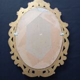 Louis xv golden wood style cartouche mirror