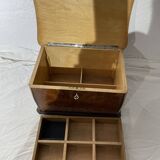 coffret à bijoux marqueterie diverses essences de bois
