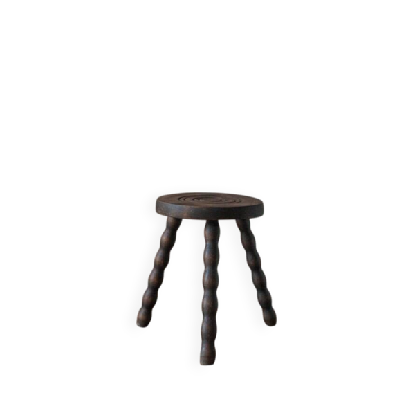 Tabouret vintage, tabouret tripode, tabouret d'appoint, porte-plante bois, sellette, décoration intérieur