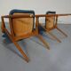 Set of Danish Beech Armchairs, 1960s