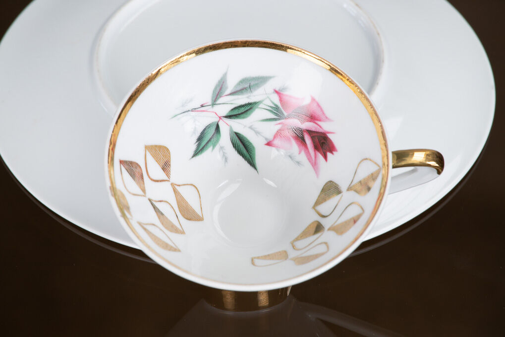 Cup and saucers Bavaria Germany 1950