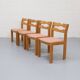 Ensemble de 8 chaises de salle à manger en acier de Korup des années 1960.