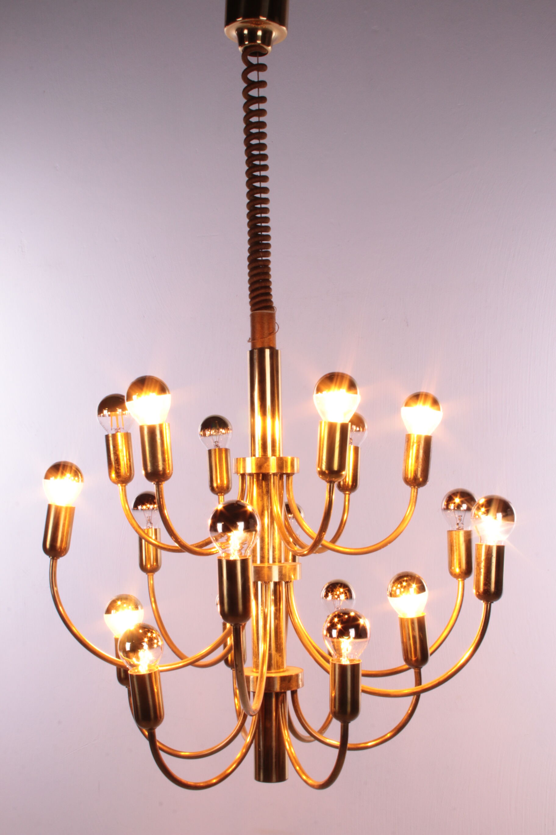 Sciolari Pendant lamp for Boulanger with 18 lights, 1960
