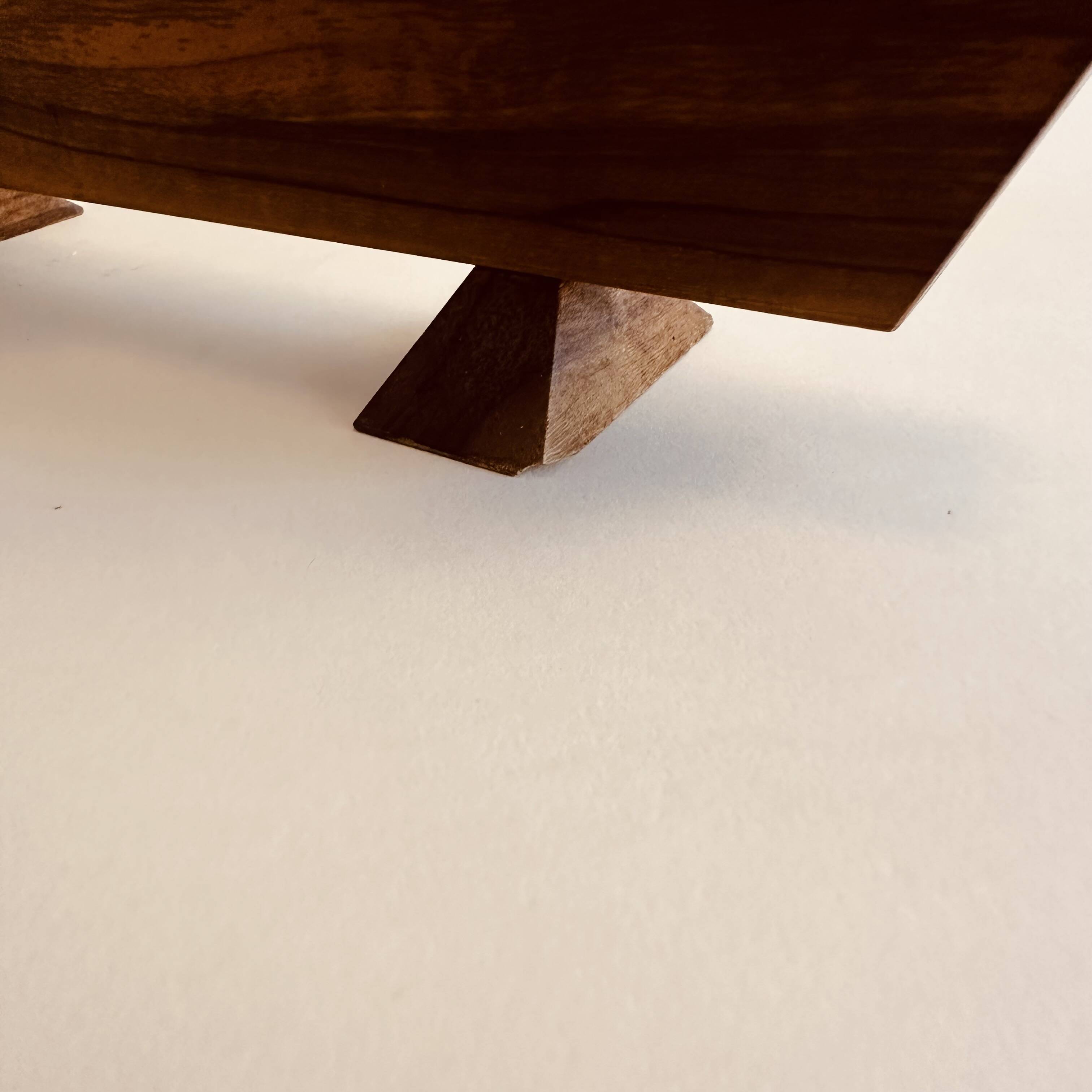 Vintage wooden candle holder