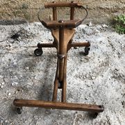 Old Trotter On Wheels BABY JOY Wood Toy Child 50s Vintage