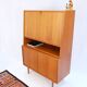 Commode en teck style années 60/70, avec bar, style rétro années 60/70.