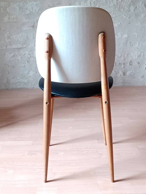 Paire de chaises Baumann Pégase vintage 1960