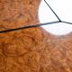 Table basse bar en loupe d'orme, Paul Michel pour Roche Bobois, 1980s