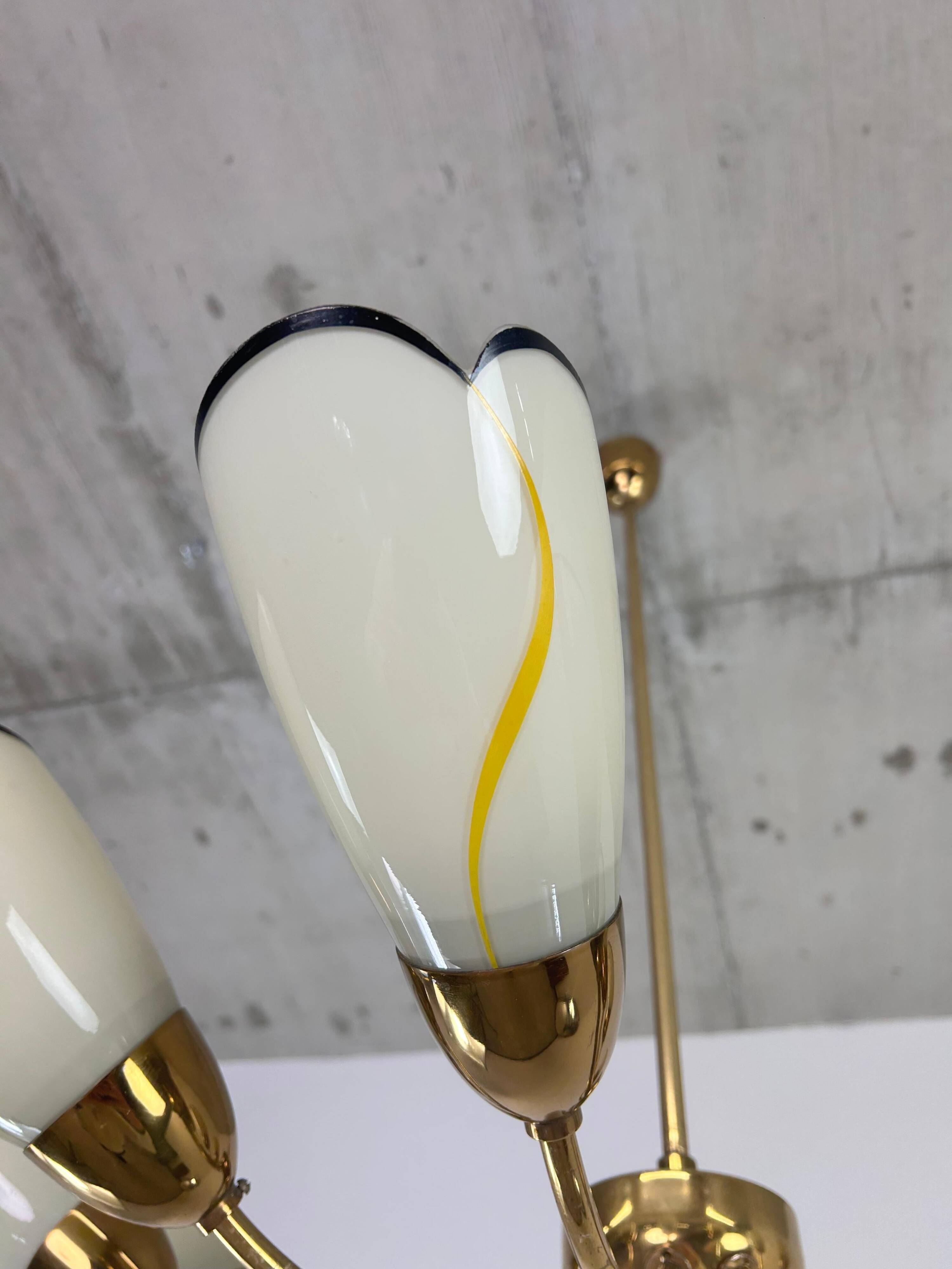 Modern mid-century chandelier by Instala Děčín.